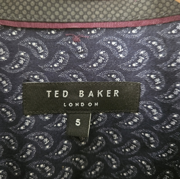 Ted baker men's patterned button down - Picture 2 of 7